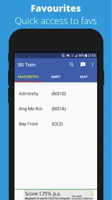 SG MRT android App screenshot 2