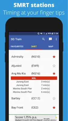 SG MRT android App screenshot 3